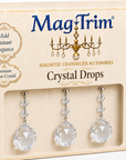 5" x 40mm CLEAR FACETED BALL (Set/3) Magnetic Chandelier Crystal