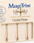 4" CLEAR CRYSTAL SPEAR DROP (Set/3) Magnetic Chandelier Crystal TrimKit®