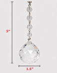 COMPLETE CHANDELIER MAKEOVER KIT - 40mm Crystal Ball Magnetic Crystal + Magnetic Chandelier Garland ( 6 Piece Kit)