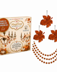 FALL CHANDELIER MAKEOVER KIT - GLITTER AMBER LEAF +  12" AMBER CRYSTAL BEAD GARLAND (Copy)