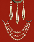 COMPLETE CHANDELIER MAKEOVER KIT - 4" Crystal Spear Magnetic Crystal + Magnetic Chandelier Garland ( 6 Piece Kit) (Copy)