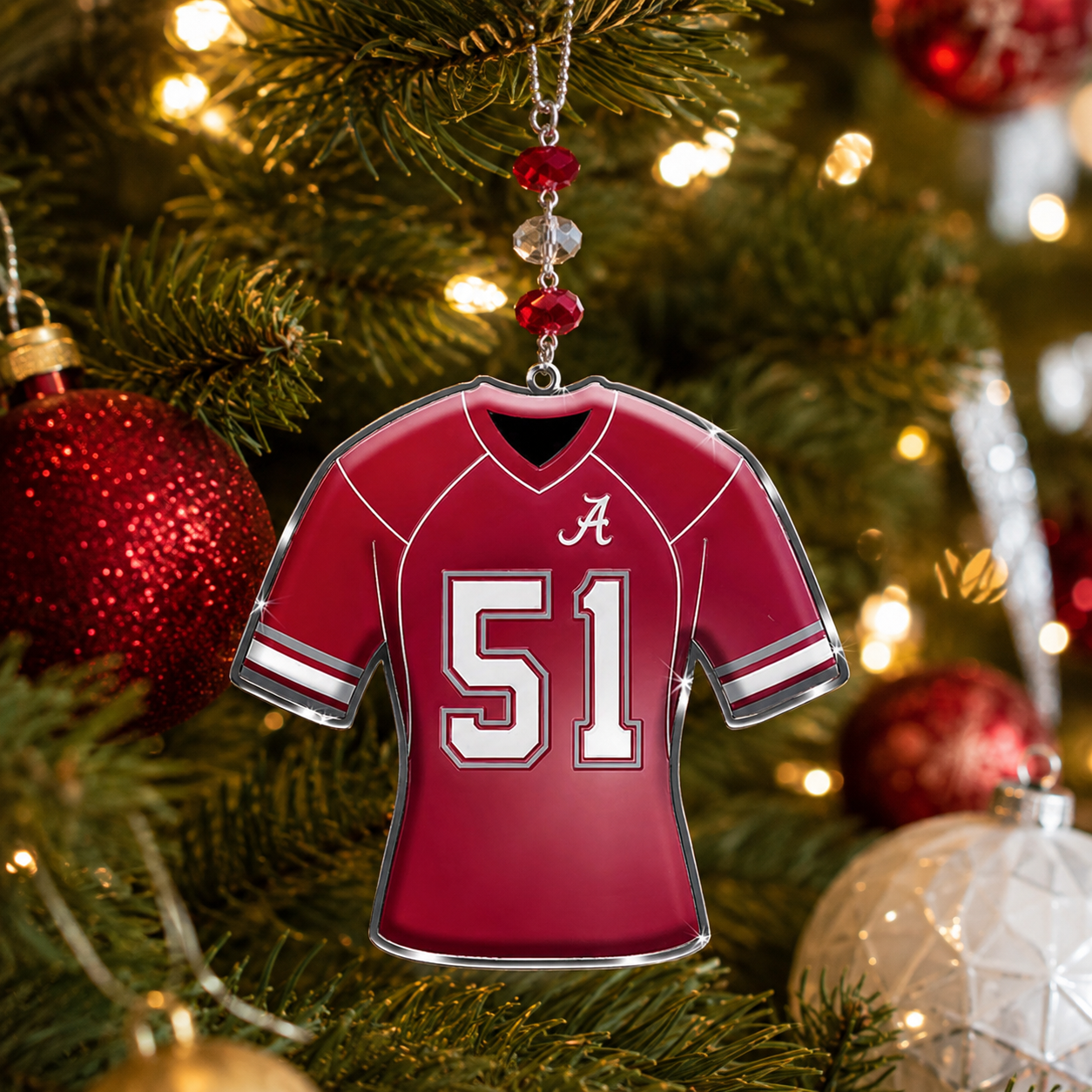 University of Alabama - Jersey  MAGNETIC ORNAMENT (SET/3)