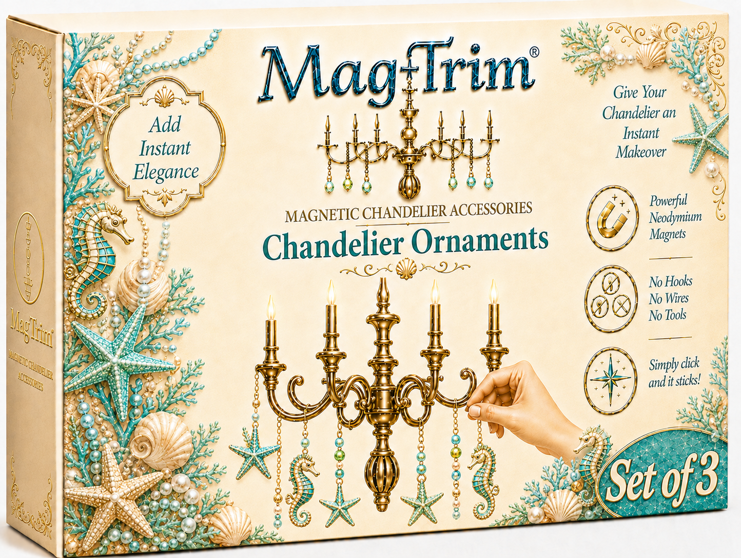 LIGHT HOUSE MAGNETIC CHANDELIER ORNAMENT