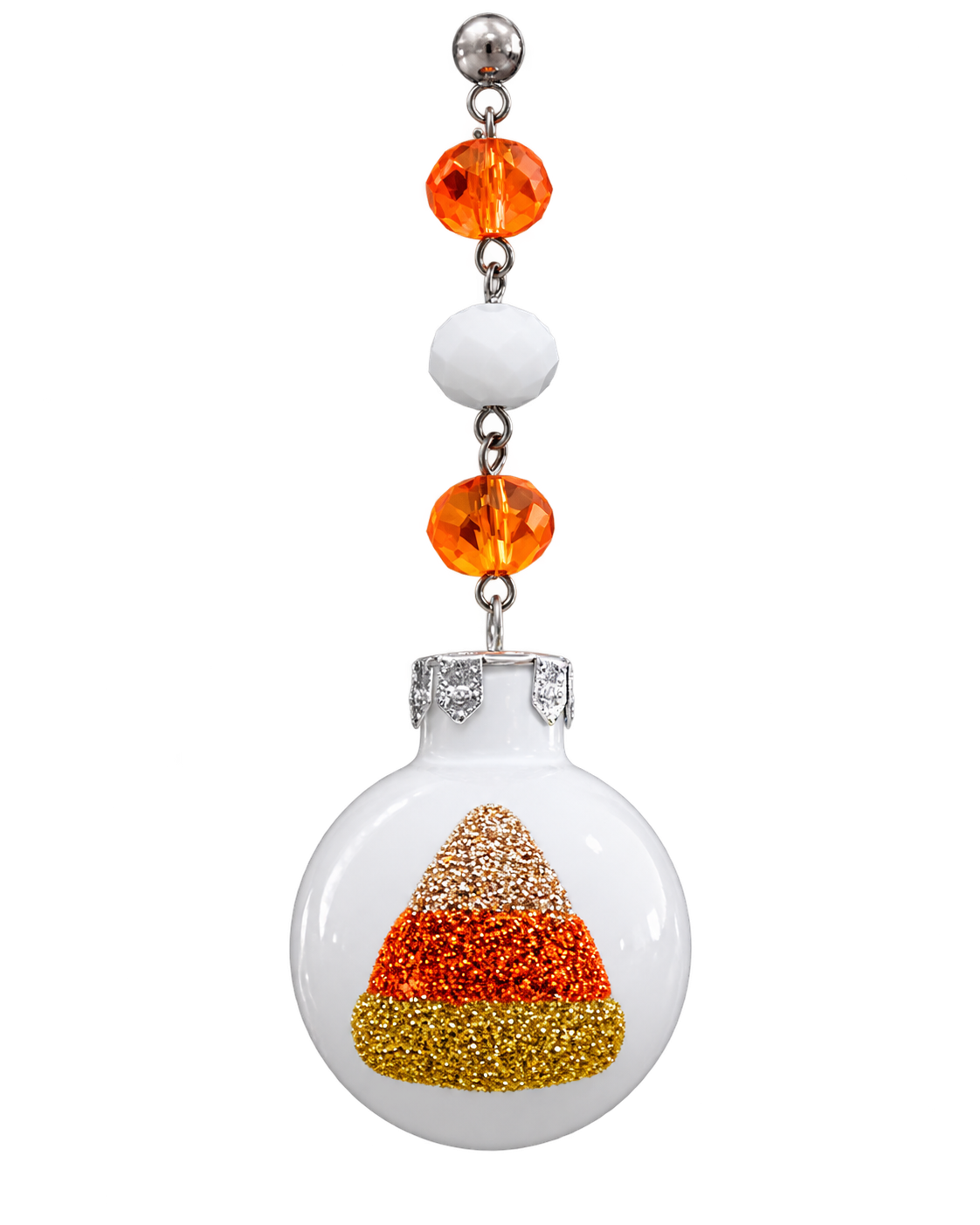 2" MINI HALLOWEEN BALL ORNAMENT (SET/3)– CANDY CORN