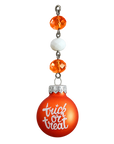 2" MINI HALLOWEEN BALL ORNAMENT (SET/3)– ORANGE TRICK OR TREAT