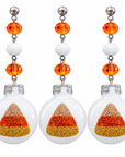 2" MINI HALLOWEEN BALL ORNAMENT (SET/3)– CANDY CORN