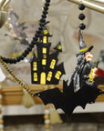 12" BLACK CRYSTAL BEAD MAGNETIC CHANDELIER GARLAND (Set/3)