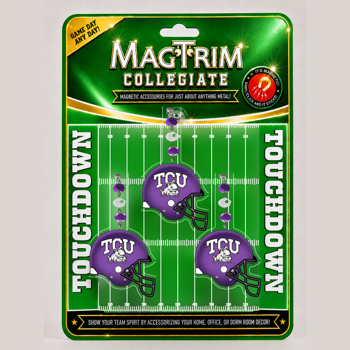 Texas Christian University - Helmet magnetic chandelier ornament