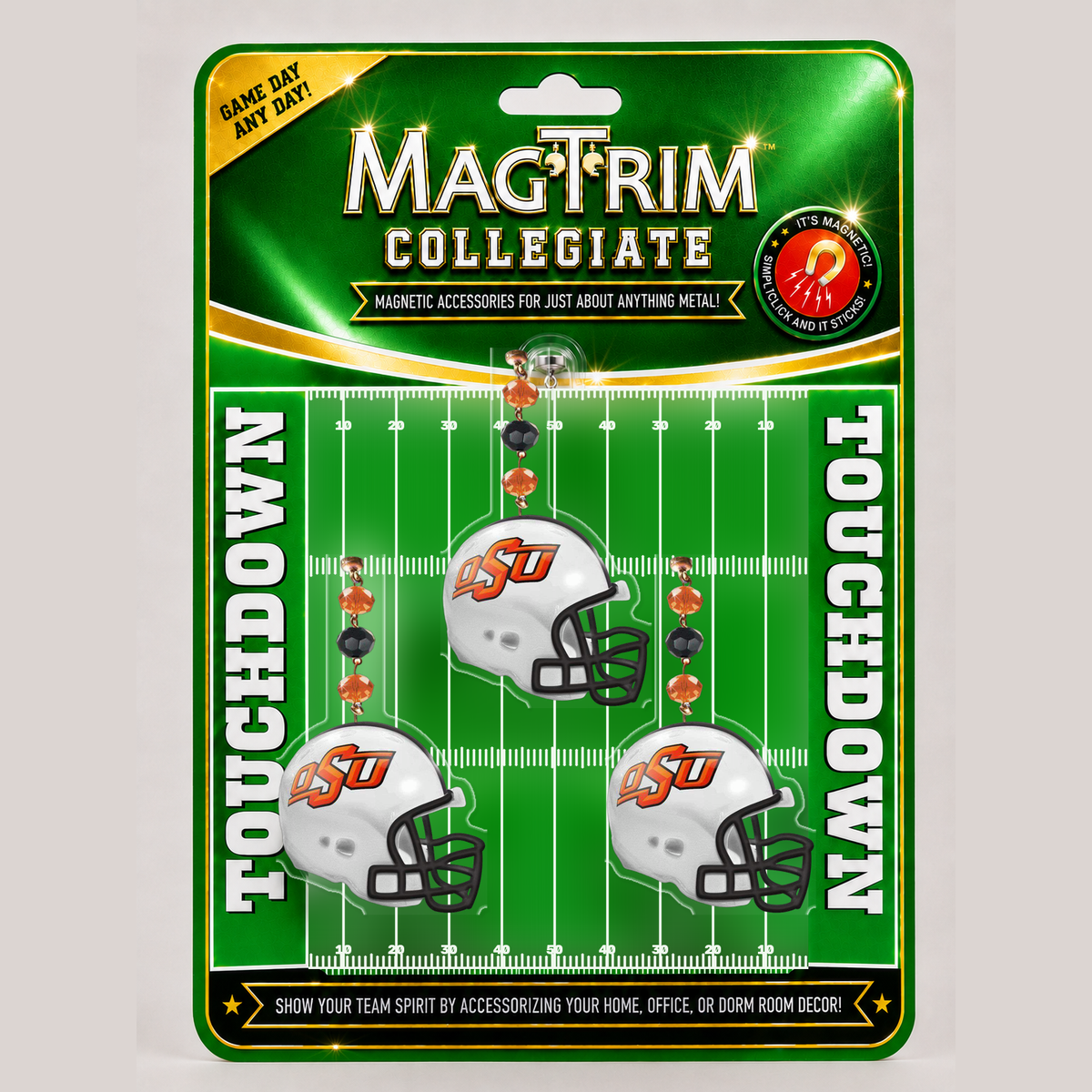 Oklahoma State University - Helmet magnetic chandelier ornament