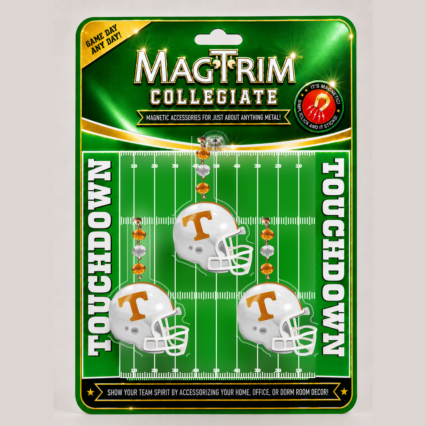 University of Tennessee - Helmet  (set of 3)  MAGNETIC ORNAMENT