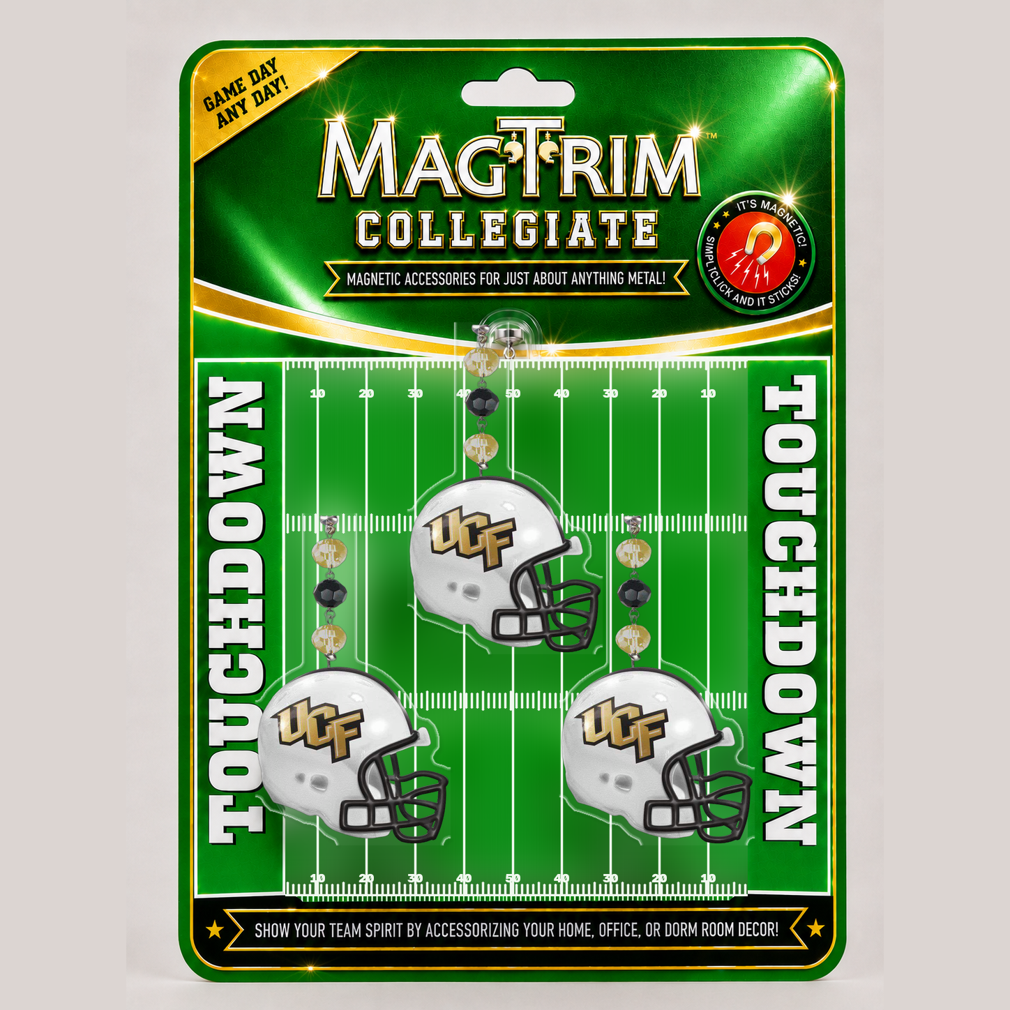 University of Central Florida - Helmet  (set of 3)   MAGNETIC ORNAMENT