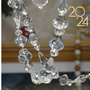 60" ( 5 Feet) Clear Bicone Bead MAGNETIC Garland Strand