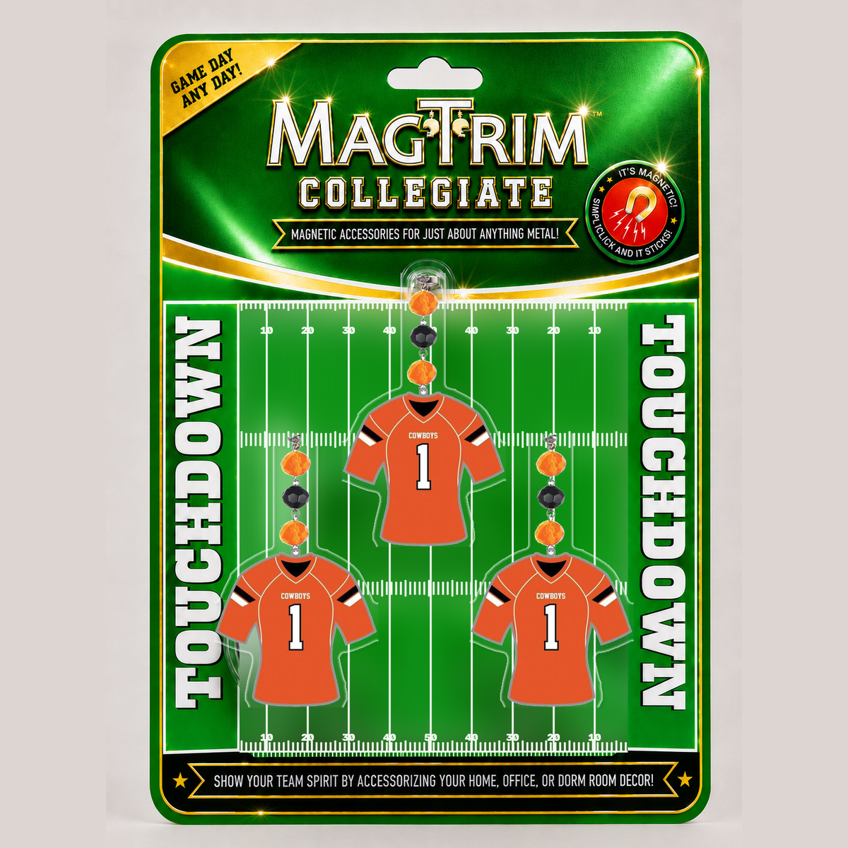 Oklahoma State University - Jersey magnetic chandelier ornament