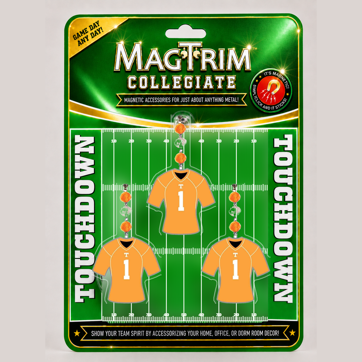 University of Tennessee - Jersey  (set of 3)  MAGNETIC ORNAMENT