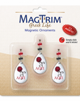 Greek Logo Crystal - Badge - Alpha Omicron Pi  (Set of 3) - MAGNETIC ORNAMENT Blister Pack  Set/3