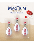Greek Logo Crystal - Crest- Alpha Omicron Pi -  (Set of 3) MAGNETIC ORNAMENT Blister Pack  Set/3