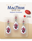 Greek Logo Crystal - Crest- Alpha Phi   (Set of 3) Blister Pack  Set/3
