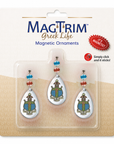 Greek Logo Crystal - Crest- Delta Gamma MAGNETIC ORNAMENT