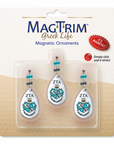 Greek Logo Crystal - Crest- Zeta Tao Alpha MAGNETIC ORNAMENT