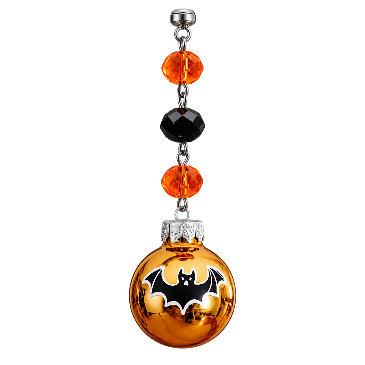 2" MINI HALLOWEEN BALL ORNAMENT (SET/3)– BAT