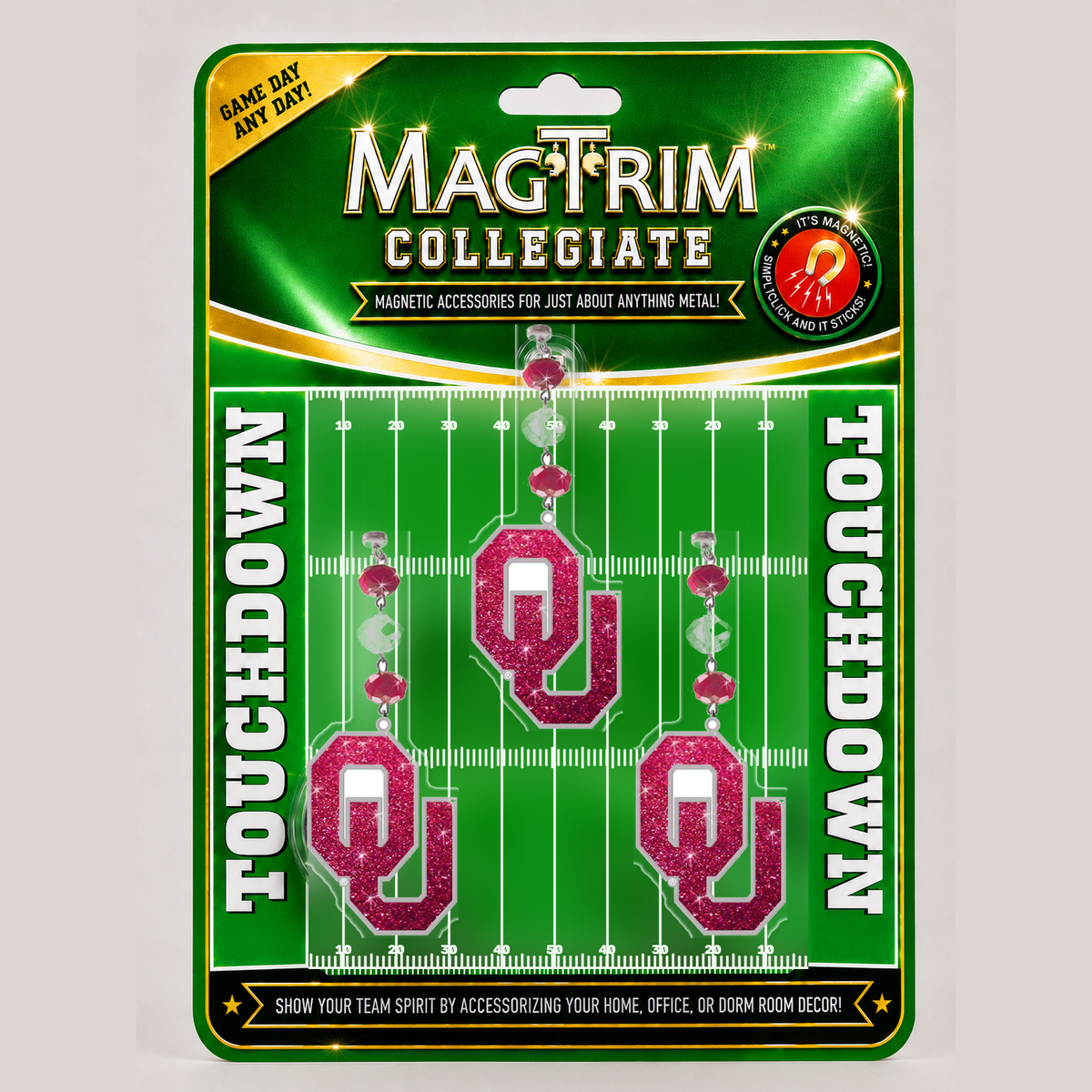 University of Oklahoma - Logo Bling magnetic chandelier ornament