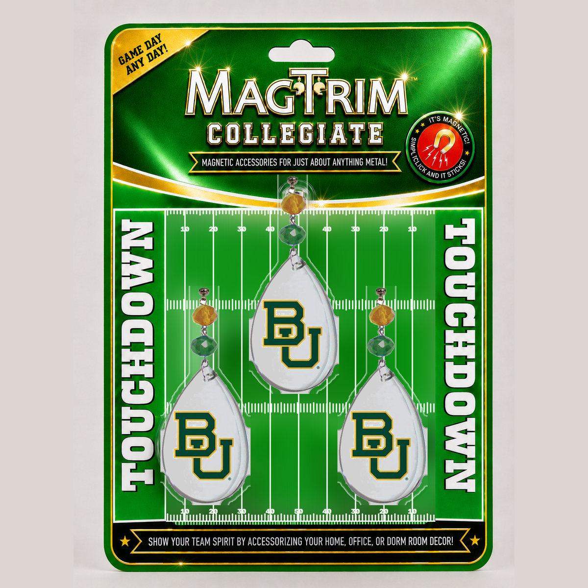 Baylor University - Logo Crystal magnetic chandelier ornament
