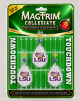 Louisiana State University  - Logo Crystal - MAGNETIC ORNAMENT (SET/3)