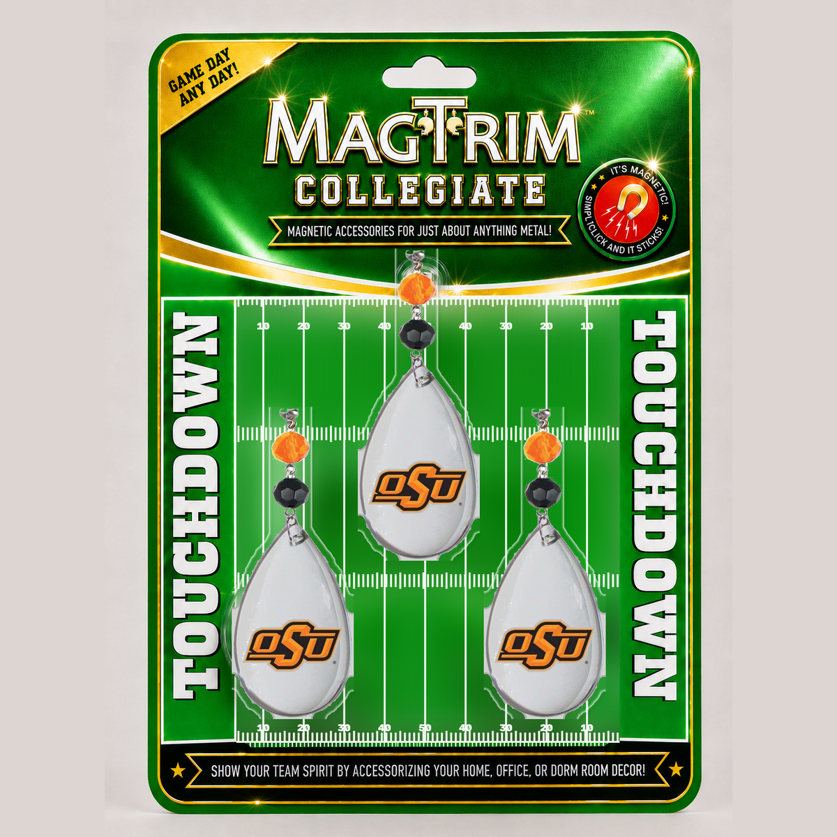 Oklahoma State University - Logo Crystal magnetic chandelier ornament