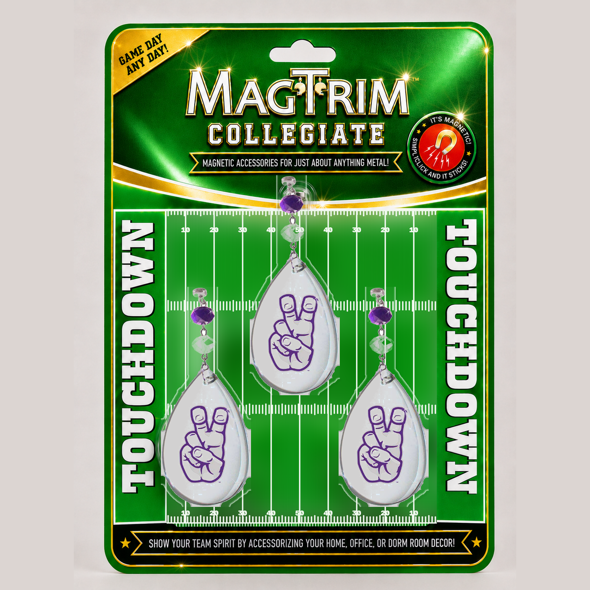 Texas Christian University - Logo Crystal magnetic chandelier ornament