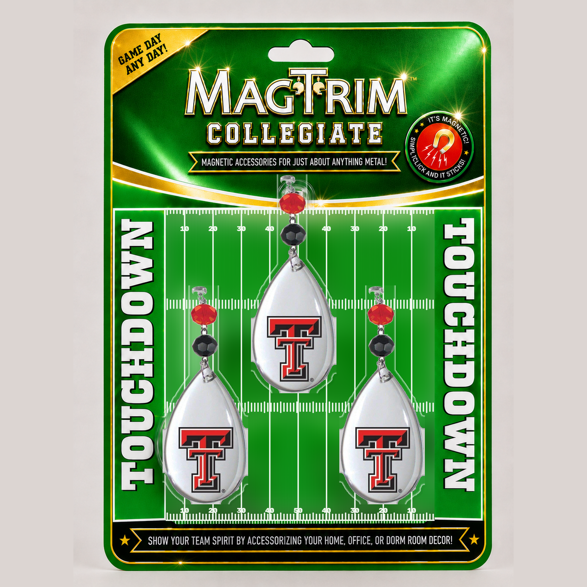 Texas Tech University - Logo Crystal magnetic chandelier ornament