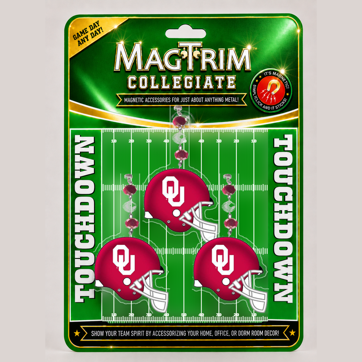 University of Oklahoma - Helmet magnetic chandelier ornament