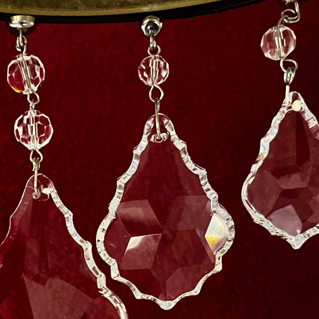 4&quot;, 3&quot;, 2.5&quot; CLEAR TRADITIONAL CRYSTAL PENDALOGUE - 3 Sizes Available - Magnetic Chandelier Crystal