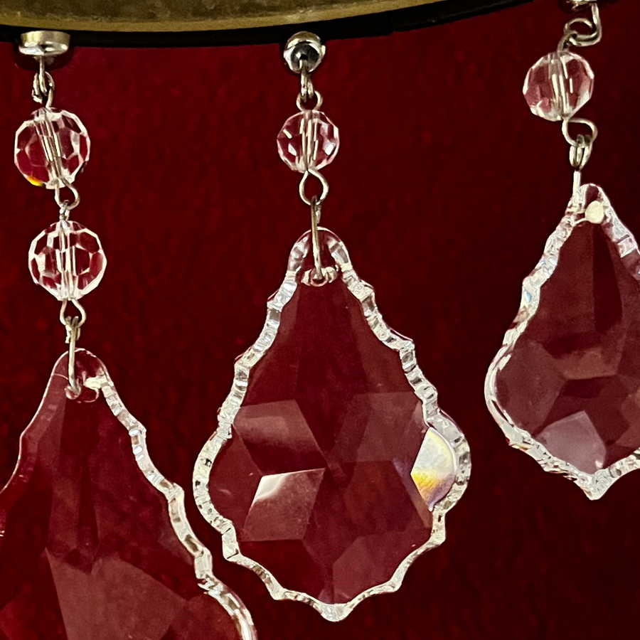 4", 3", 2.5" CLEAR TRADITIONAL CRYSTAL PENDALOGUE - 3 Sizes Available - Magnetic Chandelier Crystal