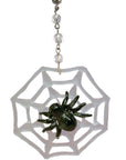 HALLOWEEN CHANDELIER MAKEOVER KIT - (3) Spider Web + (3) 12" Black Garland