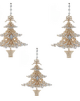 CHAMPAGNE + PLATINUM TREE (Set/1) OR (Set/3 )MAGNETIC CHANDELIER ORNAMENT