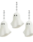 3" WHITE GHOST (Set/3) MAGNETIC HALLOWEEN CHANDELIER ORNAMENT