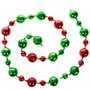 72" (6 Feet) Red + Green BALL Magnetic Holiday Garland