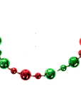 72" (6 Feet) Red + Green BALL Magnetic Holiday Garland