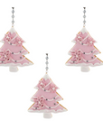 PINK PEARL TREE (Set/3) or (Set/1) MAGNETIC CHANDELIER ORNAMENT