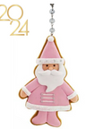 PINK SANTA (Set/3) or (Set/1) MAGNETIC CHANDELIER ORNAMENT