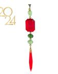 RED/GREEN DANGLE JEWEL (Set/1) OR (Set/3) MAGNETIC CHANDELIER ACCESSORY