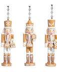 GINGERBREAD NUTCRACKERS (Set/1) or (Set/3 )MAGNETIC CHANDELIER ORNAMENT