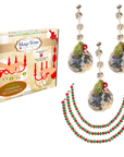HOLIDAY CHANDELIER MAKEOVER KIT - (3) Holiday Ball + (3) 12" RED/GREEN BEAD Garland