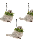 RUSTIC WREATH BIRD (Set/3) MAGNETIC CHANDELIER ORNAMENT