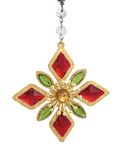 RED/GREEN/GOLD SNOWFLAKE (Set/3) MAGNETIC CHANDELIER ACCESSORY