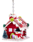 LIGHT UP GINGERBREAD HOUSE (Set 1) - Multiple Styles -MAGNETIC CHANDELIER ORNAMENT