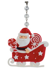 SANTA SLEIGH (Set/1) MAGNETIC CHANDELIER ORNAMENT