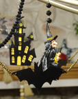 12" BLACK BAT CHANDELIER GARLAND (Set/3)