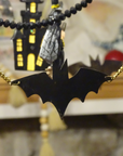 12" BLACK BAT CHANDELIER GARLAND (Set/3)