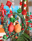 CARDINAL WREATH (Set/1) OR (SET/3) MAGNETIC CHANDELIER ORNAMENT